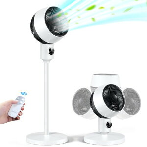 サーキュレーター 扇風機 リビング扇風機 DCモーター 風量6段階調節 静音 せんぷうき リビング 首振り リモコン付き さーきゅれーたー 省エネ タイマー付き 60Sパネル自動消灯 高さ調整