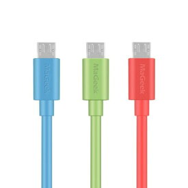 MaGeek マイクロ USB ケーブル 高速 Usb 2.0 A オス->マイクロ B 同期と充電 ケーブル Samsung, HTC, Sony, Sharp, Motorola,LG, Google, Nokia など 対応 (1.0m, 緑青ピンク)