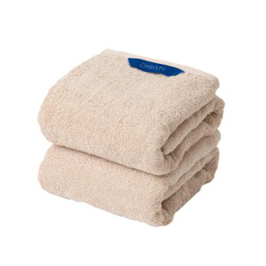 Christy ミニバスタオル 2枚セット コットン100% 約50×100cm 吸水速乾 ラグジュアリー ホテルライク ふっくら タオル 綿 Pimlico Sand