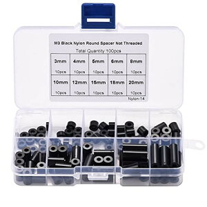 PENGLIN 100pcs iCEhXy[T[bV[ M3lWp ABS iCی^Xy[T[ Zbg a 3.2mm Oa 7mm  @B C Œ [P[Xt