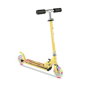 キックスクーター 子供向け キックボード 2輪スクーター キッズ スケーター 光るLEDタイヤ 軽量 安定性 3段階高さ調整 折り畳み式 スタンド付き 持ち運びに便利 組み立てが簡単 足踏み式