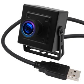 ELP 1600万画素 Webカメラ 広角 小型 USBカメラ パソコン 180度魚眼レンズ 4K ウェブカメラ UVC USB2.0 Webかめら 3496P PC USBカメラ CMOS IMX298 ミニ ビデオカメラ CCTV 工業用 USB カメラAndroid Windows Linux M