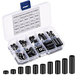 TRX M3lWp 100pcs a3.2mm Oa7mm ABS iCی^Xy[T[ Zbg iCEhXy[T[bV[ @B C [P[Xt ubN/zCg (ubN)