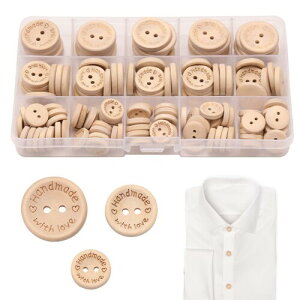 PAVIKE ؐ̃{^ 140pcs Ebh{^ ̃{^ ی^ؐ{^ 2 ی^ؐ{^ DIYNtgvWFNg ٖDANZT[(1.5cm/2.0cm/2.5cm)