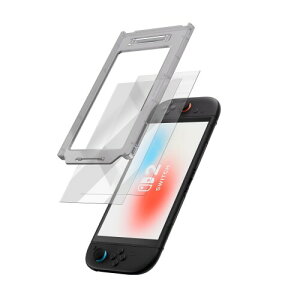 GeekShare Switch 2�p��ʕی�t�B���� pro�X�N���[���v���e�N�^�[- 9H�����K���X �n�C�u���b�h�i�A���~�j�E��+PC�j�Ϗ��h�~�E�C�A�[���{�H�E�����׃N���A - NS2�i2025�N���f���j�Ή� (2������)