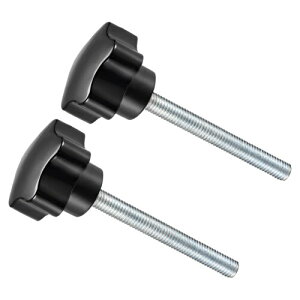 CoCud �X�^�[�N�����v�m�u M8 x 70mm �I�l�W 38mm �w�b�h �v���X�`�b�N�܂݃l�W�O���b�v �n���h�m�u �l�W�t���{���g �u���b�N ���Ջ@�B�p 2��