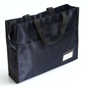 a3 防水 トートバッグ 8k ドキュメントバッグ ファイルケース 製図バッグ 大型書類 図面 画材 パネル トレース台 収納 ビジネスバッグ (A3 ネイビー)