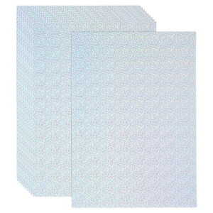 PATIKIL 12"×8" ホログラフィックカードストック 20枚入り メタリックな虹色 ミラーペーパーフォイルボード 反射シート スクラップブック ポスター DIYクラフト スタイル3