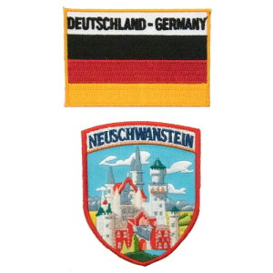 All Splendid - hCc mCV@V^C V[h pb` + hCc tbO ACA I pb` hJ pb` hCc h}[N    Germany Neuschwanstein Shield Patch by