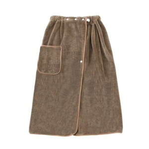 ラップタオル プールタオル 大判 約80X140cm 大人用 巻きタオル マイクロファイバー 柔らかい 吸水 速乾 男女兼用 水泳 ビーチタオル (ブラウン)