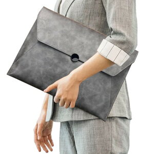 キャリングバッグ A4サイズ ビジネスバッグ PUレザー メンズ レディース ファイルケース 大容量 防水 書類ケース 2層 仕切り収納 ボタン式ファイルバッグ 丈夫 持ち運び カバン 通勤 出張