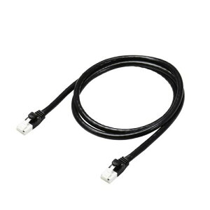 �G���R�� LAN�P�[�u�� CAT6A �ܐ܂�h�~ 1m �u���b�N ECLD-GPATBK10