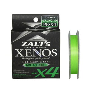 �U���c(Zalt's) XENOS X4 Hi Sensor Trout Area (�[�m�X PE X4 �n�C�Z���T�[ �g���E�g �G���A) 100m ���C�g�O���[�� 0.2��