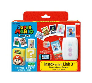 �x�m�t�C����(FUJIFILM) �`�F�L �X�}�z�v�����^�[ instax mini Link3 �n�e�i�u���b�N�f�U�C���V���R���P�[�X�t�� INS MINI LINK3 NS MARIO
