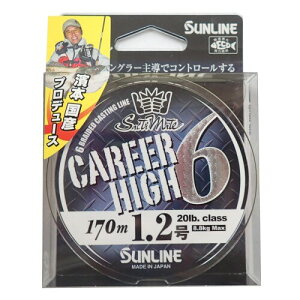 �T�����C��(SUNLINE) PE���C�� �\���e�B���C�g �L�����A�n�C6 170m 1.2�� 20lb(8.8kg) 6�{ �V�����p���S�[���h