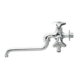 SANEI(サンエイ) 散水用二口自在水栓 呼び13 別売のジョイントで散水ホースとワンタッチ接続 寒冷地用 E106K-13 シルバー