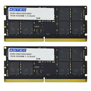 AhebN DDR5-5600 SO-DIMM 16GB 2g 6Nۏ m[g JEDEC ADS5600N-H16GW