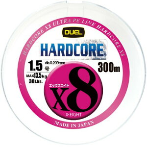 DUEL (fG) PEC ނ莅 HARDCORE X8 1.5 300m 5F/CG[}[LO H3387N-5CBL