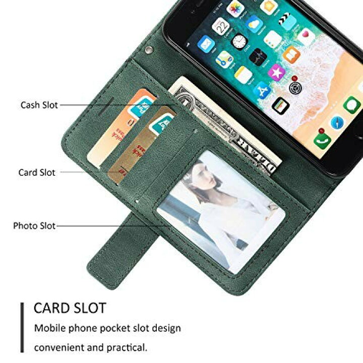 iPhone XR 手帳型 財布型 カード収納 スタンド機能 サイドマグネット TPUケース 軽量 ストラップホール 収納力 QI充電対応  横置き機能 あいふぉん あいほん アイフォン レザーケース ソフト : アルメリア店