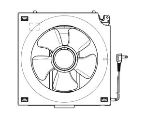 パナソニック (Panasonic) インテリア形換気扇 排気 遠隔操作式 ルーバー別売タイプ 風圧式シャッター ホワイト 幅303×奥行138×高さ316mm FY-20AE6