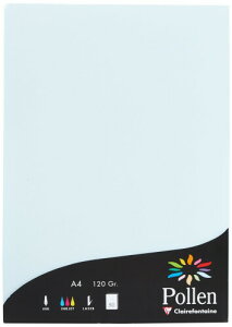 クレールフォンテーヌ 便せん POLLEN A4ペーパー 21x29.7cm ブルー 50枚セット cf4201