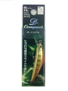 スミス(SMITH LTD) ミノー D-コンパクト 3.5g 45mm オレンジハク #10