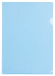 キングジム クリアホルダー リサイクル 単色10枚入 A4タテ 青 735R10-B