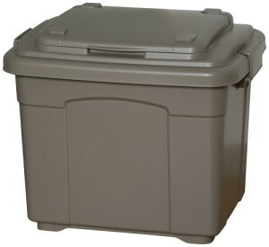 サンコープラスチック(SankoPlastic) 収納ボックス イージーストレージ 45L アッシュブラウン 日本製 ケース ストッカー 宅配 屋外用 ゴミ箱 プラスチック シンプル 457578