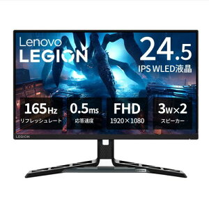 Lenovo R25i-30 ���j�^�[ (24.5�C���` IPS WLED�t�� FHD 165Hz 0.5ms ����� �`���g�Ή� VESA) �u���b�N 67B7GACBJP