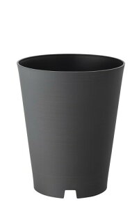 リッチェル グレーニーポットカバー 10号鉢向け ダークグレー 鉢カバー 鉢がしっかり隠れるトールタイプ