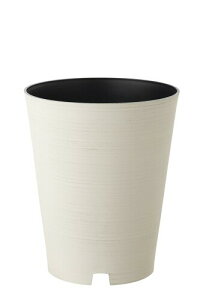 リッチェル グレーニーポットカバー 10号鉢向け アイボリー 鉢カバー 鉢がしっかり隠れるトールタイプ