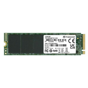 gZhWp Transcend PCIe M.2 SSD (2280) 128GB NVMe PCIe Gen3 x4 3D TLC̗p 5Nۏ TS128GMTE110S