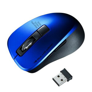 �T�����T�v���C ���C�����X�}�E�X 2.4GHz(USB A) �É� �u���[LED 5�{�^�� 1600dpi(2�i�K�ؑ�) ���^ �u���[ MA-WBL153BL