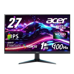 {GCT[ Acer Nitro Q[~Oj^[ 27C` IPS  WQHD 100Hz 1ms HDMI VESA}EgΉ Xs[J[ wbhz[q AMD FreeSync HDR10 VG270UEbmiipx PC/PS4/Switch