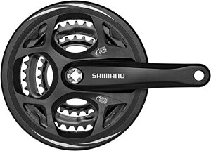 シマノ(SHIMANO) フロントチェーンホイール(MTB) FC-M311 ブラック 48-38-28T 170mm ガード付き・対応BB 四角軸 122.5mm(LL123) EFCM311C888CL ALTUS(アルタス)