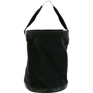 SK11(エスケー11) 布製電工バケツ 内ポケット付 W300×H400mm 底板付 ブラック