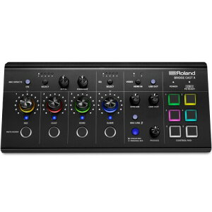 ローランド Roland BRIDGE CAST X/HDMIビデオキャプチャ/ゲーミングDACアンプ/オーディオインターフェース/配信/ゲーミングミキサー/Mac/Windows / 2PC配信 /ブリッジキャストエックス
