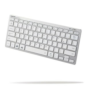 �G���R�� Bluetooth �}���`�y�A�����O �~�j�L�[�{�[�h �p���^�O���t�� �y�ʁE���^ 3�䓯���y�A�����O mac OS/iPad OS/Window OS�Ή� �V���o�[ TK-FBP102SV/EC