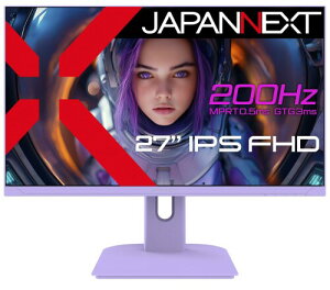 JAPANNEXT 27C` Q[~Oj^[ 200Hz 0.5ms tHD 1920x1080𑜓x IPS pl fBXvC (HDMI/DisplayPort/VESAΉ/u[CgJbg / p178°) JN-IPS27G200F-PP