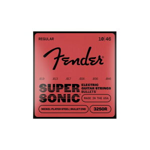 Fender �t�F���_�[ �G���L�M�^�[�� SuperSonicTM Bullets(R) 3250R Guitar Strings, Nickel-Plated Steel, Bullet End, Gauges .010-.046