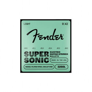 Fender �t�F���_�[ �G���L�M�^�[�� SuperSonicTM Bullets(R) 3250L Guitar Strings, Nickel-Plated Steel, Bullet End, Gauges .009-.042