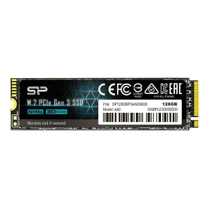 SP Silicon Power �V���R���p���[ SSD 128GB 3D NAND M.2 2280 PCIe3.0×4 NVMe1.3 P34A60�V���[�Y 5�N�ۏ� SP128GBP34A60M28