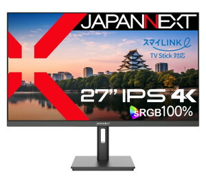 JAPANNEXT 27C` j^[ 4K UHD 3840x2160𑜓x IPS fBXvC (KVM/HDMI/USB-C d (65W) / DisplayPort/Xs[J[/VESAΉ/u[CgJbg) JN-IPS27UHDR-OSG