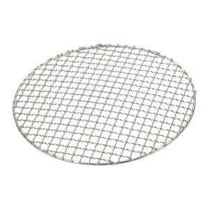 エムテートリマツ MT 太線丸焼網 シルバー 24cm 18-8 業務用 日本製