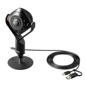 �T�����T�v���C �X�s�[�J�[����360�xWeb�J���� ��c�p �}�C�N���� AI�����ǔ� USB-A/USB Type-C���Ή� CMS-V71BK