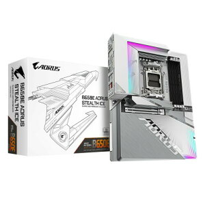 GIGABYTE B650E AORUS STEALTH ICE wʃRlN^EzCg̗p AMD Ryzen 9000/8000/7000V[YvZbTΉ Socket AM5 DDR5 ATX }U[{[h B650E A STEALTH ICE MB6539