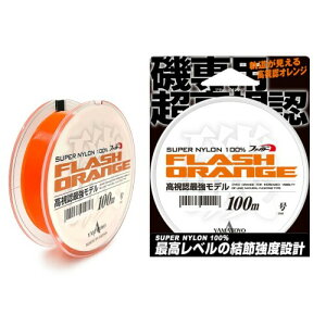 ���}�g���e�O�X(YAMATOYO) ���p �������F �i�C�������C�� �t���b�V���I�����W (FLASH ORANGE) 100m �t���b�V���I�����W 4�� (16LB)