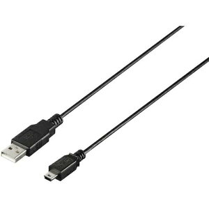 BUFFALO USB2�D0 A to miniB �P�[�u�� 3�D0m �u���b�N BU2AMN30BK