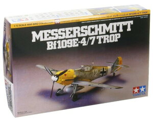 �^�~�� 1/72 �E�H�[�o�[�h�R���N�V���� No.55 �h�C�c��R ���b�T�[�V���~�b�g Bf109E-4/7 TROP �v�����f�� 60755