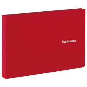 セキセイ SEKISEI アルバム ポケット ハーパーハウス レミニッセンス ミニポケットアルバム KGサイズ 40枚収容 ハガキ 21~50枚 布 レッド XP-40K